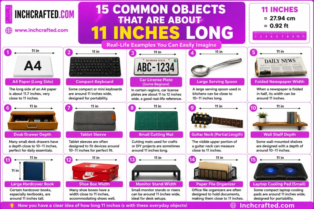 15 Common Objects That Are About 11 Inches Long