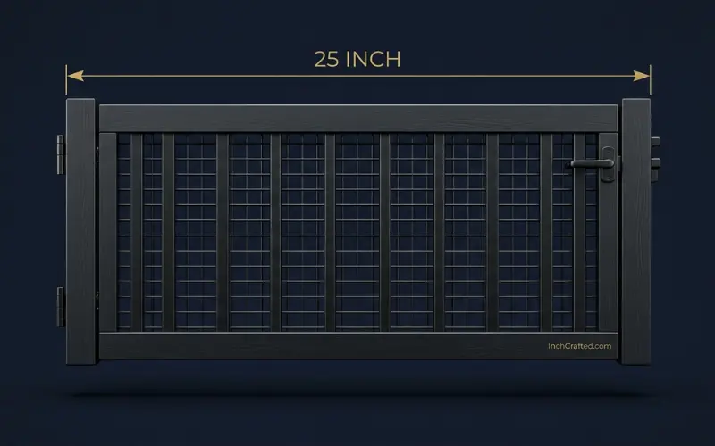 how long is 25 inches