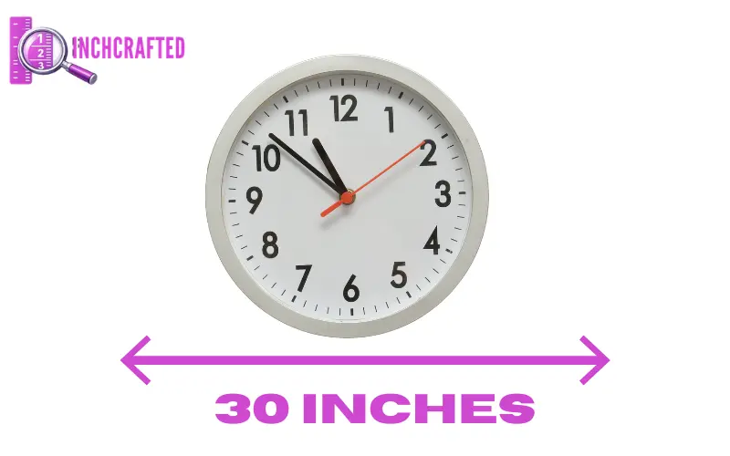 How big is 30 inches