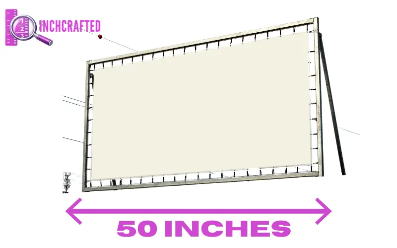 How big is 50 inches