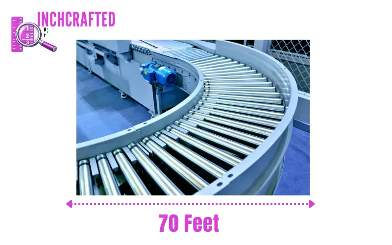 How long is 70 feet