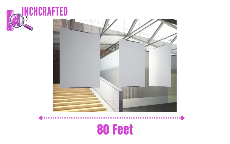 How long is 80 feet