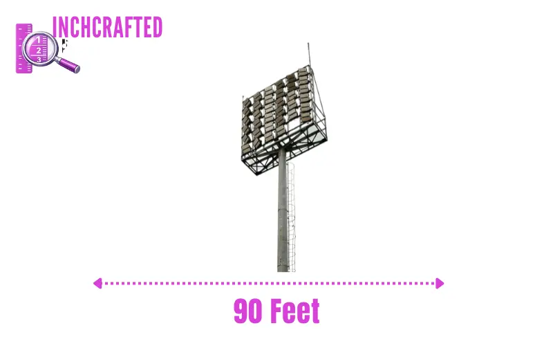 How long is 90 feet