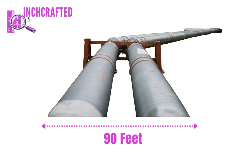 How long is 90 feet