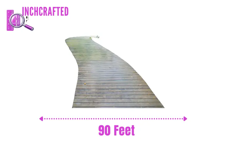 How long is 90 feet